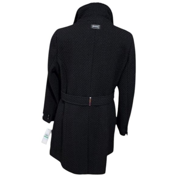 Calvin Klein Black nubby basketweave shawl collar coat ladies size large new!!!‎ - Picture 4 of 8